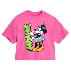 Disney Pink Minnie Mouse Crop Top